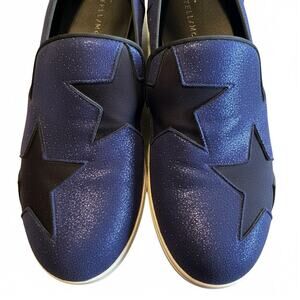 Stella McCartney Binx Star Glitter Loafers